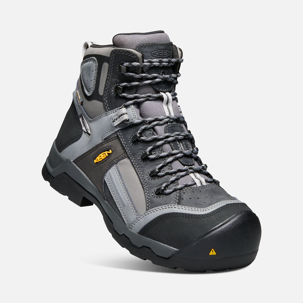 Keen Laarzen Heren Donker Grijs - Davenport 6\" Insulated Waterproof (Composite Toe) - 62053-ATZO